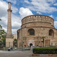 THESSALONIKI, GREECE - SEPTEMBER 30, 2017: Rotunda Roman Temple in the center of city of Thessaloniki, Central Macedonia, Greece