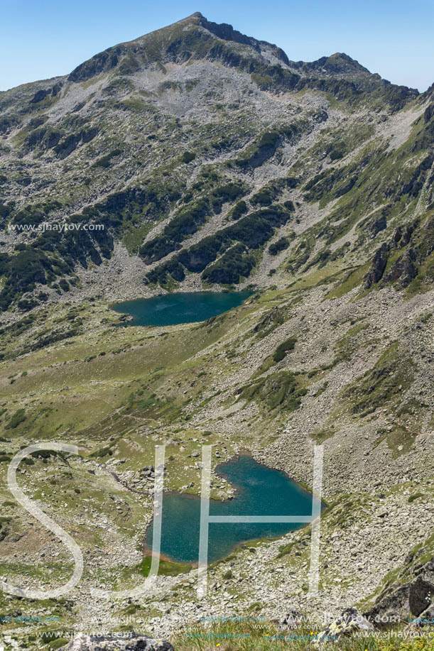 Amazing Panorama of Argirovo lake near Dzhano peak, Pirin Mountain, Bulgaria