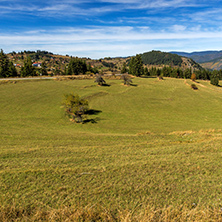 Amazing autumn landscape near village of Gela, Rhodope Mountains, Bulgaria
