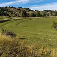 Amazing autumn landscape near village of Gela, Rhodope Mountains, Bulgaria