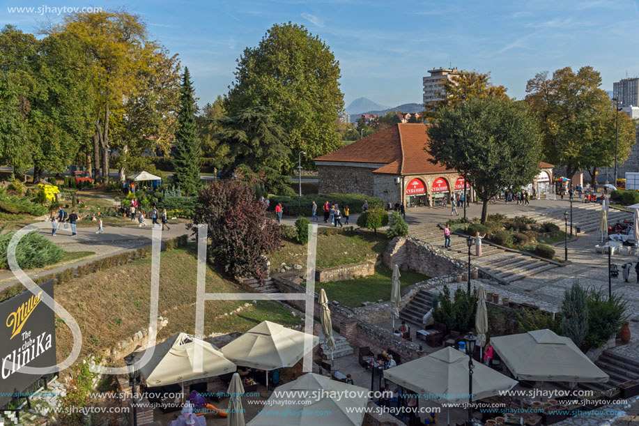 NIS, SERBIA- OCTOBER 21, 2017: Inside view of Fortress and park in City of Nis, Serbia