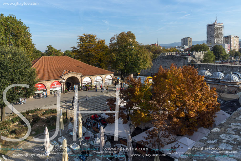 NIS, SERBIA- OCTOBER 21, 2017: Inside view of Fortress and park in City of Nis, Serbia