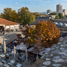 NIS, SERBIA- OCTOBER 21, 2017: Inside view of Fortress and park in City of Nis, Serbia