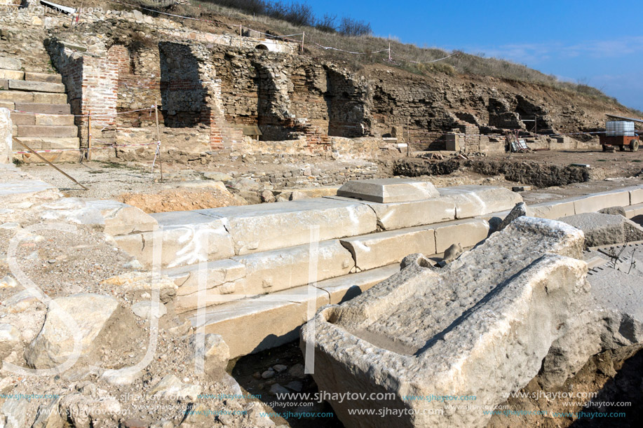 Heraclea Sintica -  Ruins of ancient Greek polis  built by Philip II of Macedon,  located near town of Petrich, Bulgaria