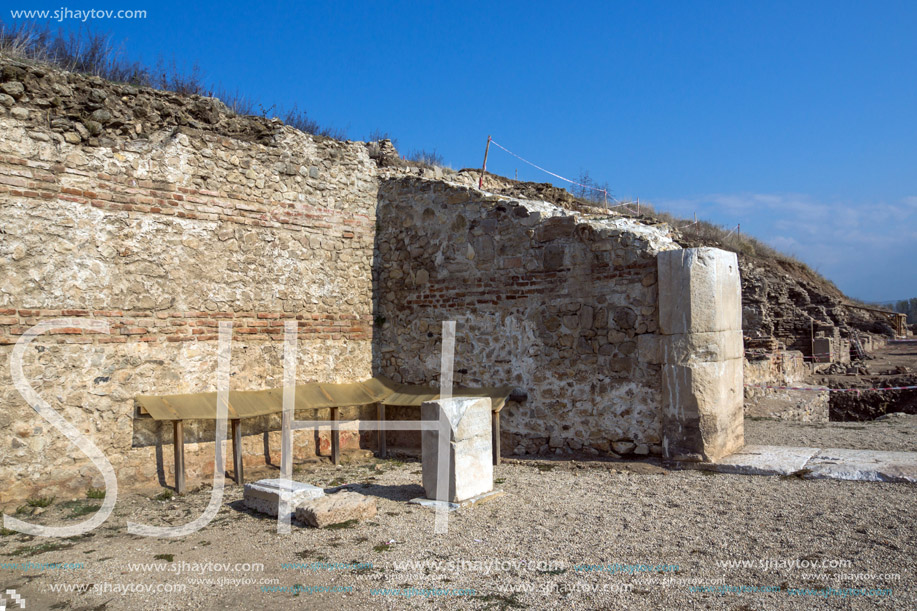 Heraclea Sintica -  Ruins of ancient Greek polis  built by Philip II of Macedon,  located near town of Petrich, Bulgaria