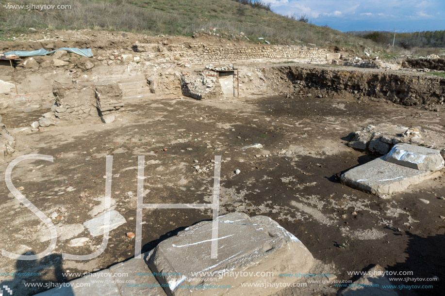 Heraclea Sintica -  Ruins of ancient Greek polis  built by Philip II of Macedon,  located near town of Petrich, Bulgaria