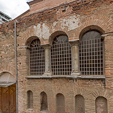 THESSALONIKI, GREECE - SEPTEMBER 30, 2017: Ancient Byzantine Church of the Acheiropoietos in the center of city of Thessaloniki, Central Macedonia, Greece