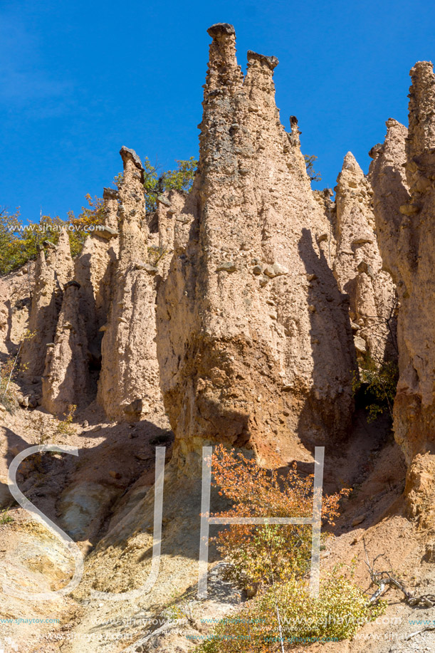 Amazing Autumn Landscape of Rock Formation Devil"s town in Radan Mountain, Serbia