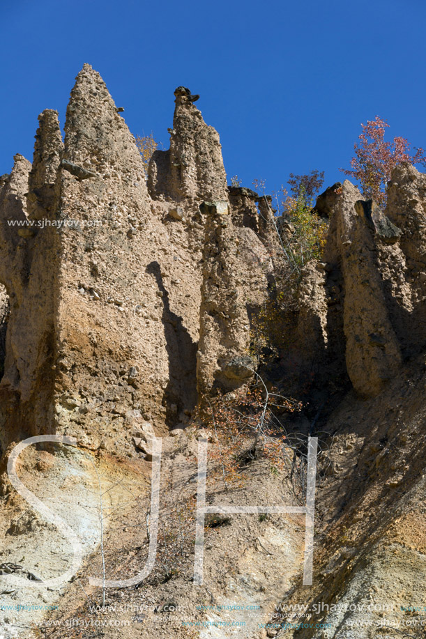 Amazing Autumn Landscape of Rock Formation Devil"s town in Radan Mountain, Serbia