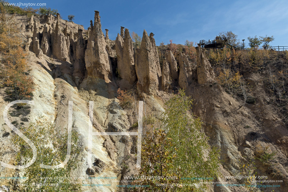 Amazing Autumn Landscape of Rock Formation Devil"s town in Radan Mountain, Serbia