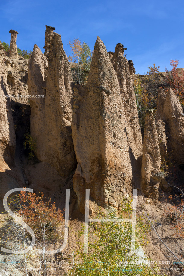 Amazing Autumn Landscape of Rock Formation Devil"s town in Radan Mountain, Serbia