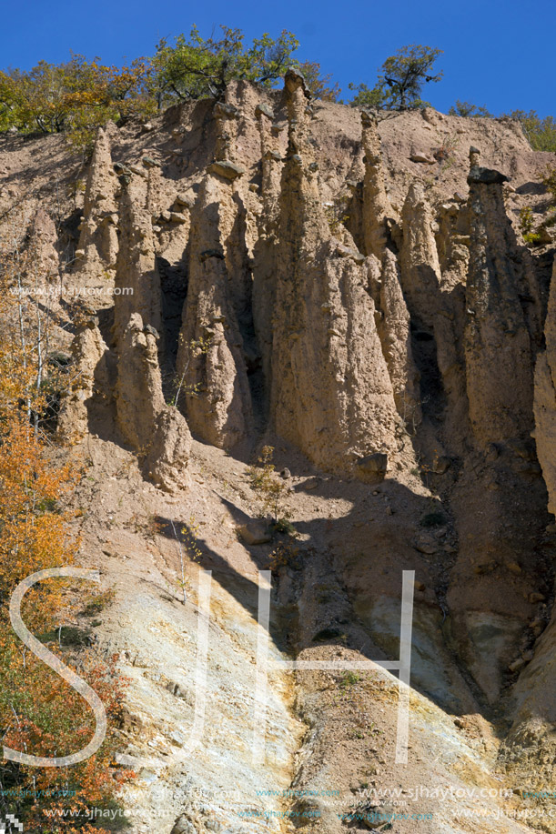 Amazing Autumn Landscape of Rock Formation Devil"s town in Radan Mountain, Serbia