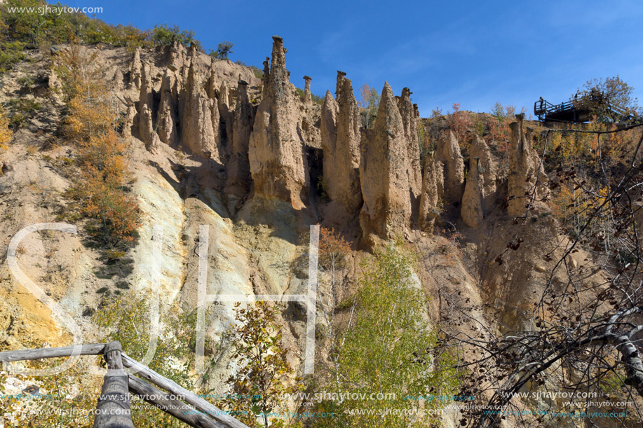 Amazing Autumn Landscape of Rock Formation Devil"s town in Radan Mountain, Serbia