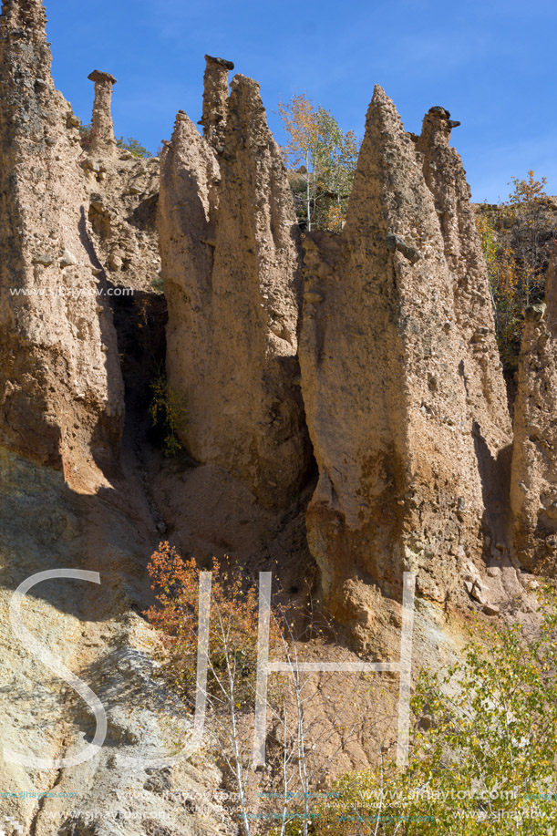 Amazing Autumn Landscape of Rock Formation Devil"s town in Radan Mountain, Serbia