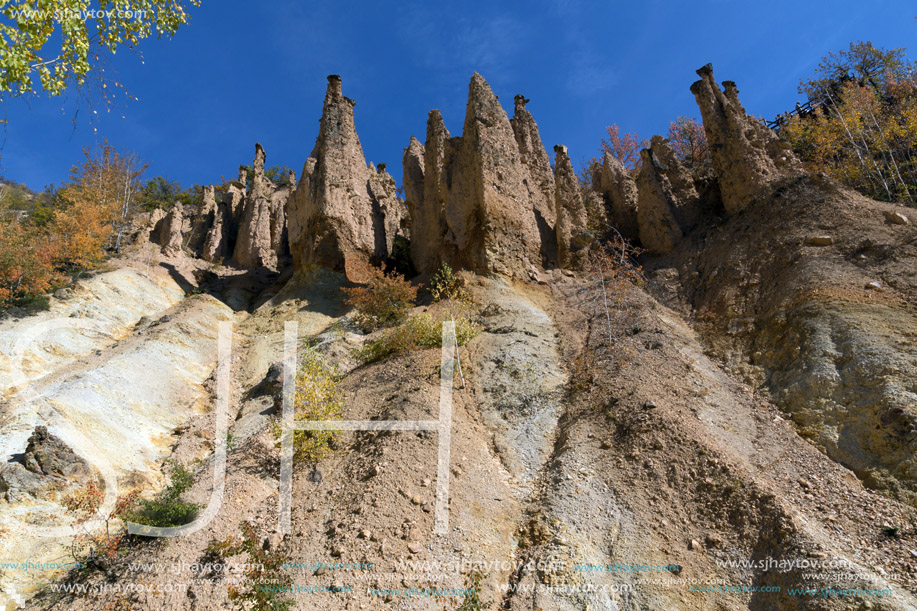 Amazing Autumn Landscape of Rock Formation Devil"s town in Radan Mountain, Serbia