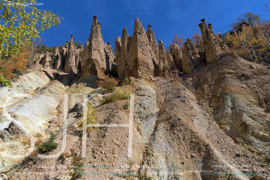 Amazing Autumn Landscape of Rock Formation Devil"s town in Radan Mountain, Serbia