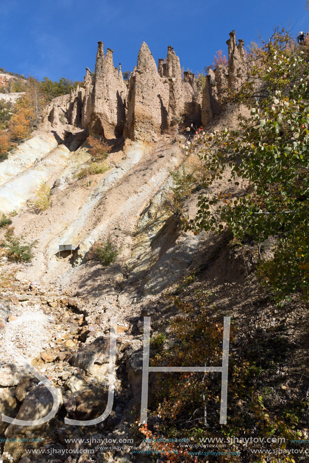 Amazing Autumn Landscape of Rock Formation Devil"s town in Radan Mountain, Serbia