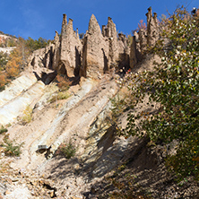 Amazing Autumn Landscape of Rock Formation Devil"s town in Radan Mountain, Serbia