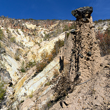 Amazing Autumn Landscape of Rock Formation Devil"s town in Radan Mountain, Serbia