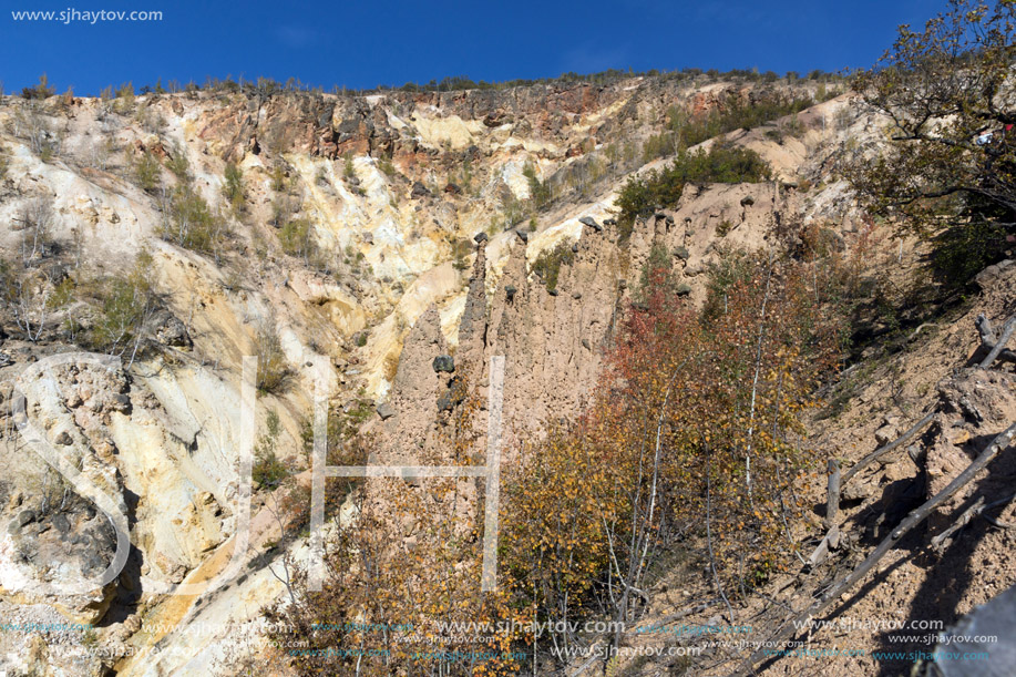 Amazing Autumn Landscape of Rock Formation Devil"s town in Radan Mountain, Serbia