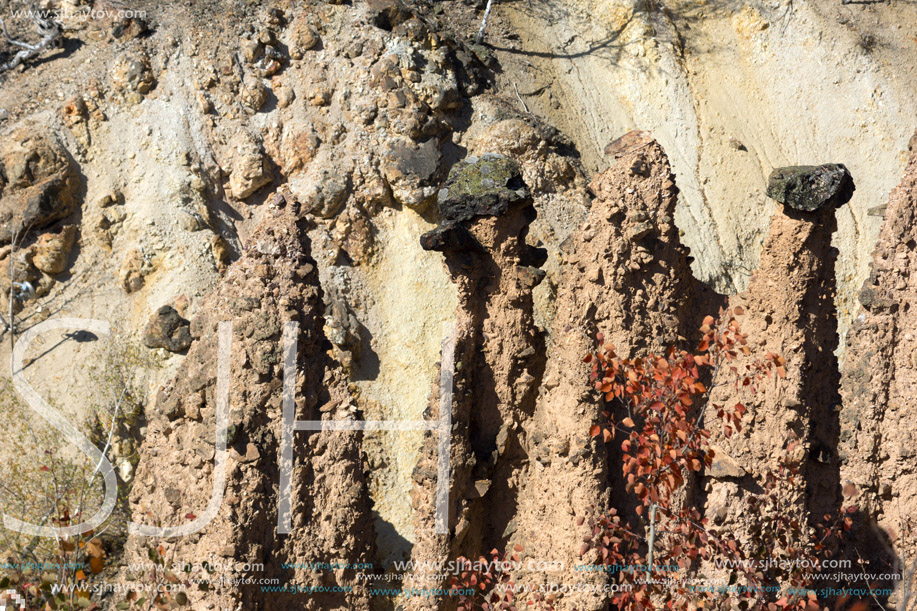 Amazing Autumn Landscape of Rock Formation Devil"s town in Radan Mountain, Serbia