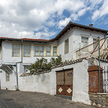 XANTHI, GREECE - SEPTEMBER 23, 2017: Street and old houses in old town of Xanthi, East Macedonia and Thrace, Greece