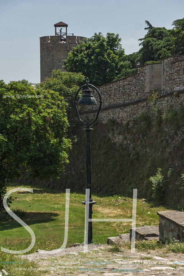 SKOPJE, REPUBLIC OF MACEDONIA - 13 MAY 2017: Skopje fortress (Kale fortress) in the Old Town, Republic of Macedonia