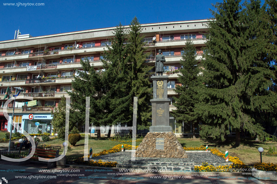 ETROPOLE, BULGARIA - SEPTEMBER 21, 2013: Panoramic view of town of Etropole, Sofia Province, Bulgaria