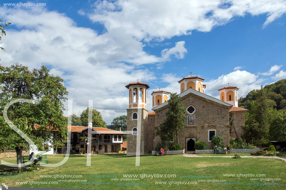 ETROPOLE MONASTERY, BULGARIA - SEPTEMBER 21, 2013:  The Etropole Monastery of the Holy Trinity, Sofia Province, Bulgaria