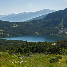 Amazing Landscape of The Lower lake, The Seven Rila Lakes, Bulgaria