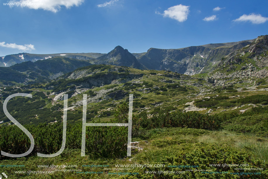 Landscape of Rila Mountan near, The Seven Rila Lakes, Bulgaria