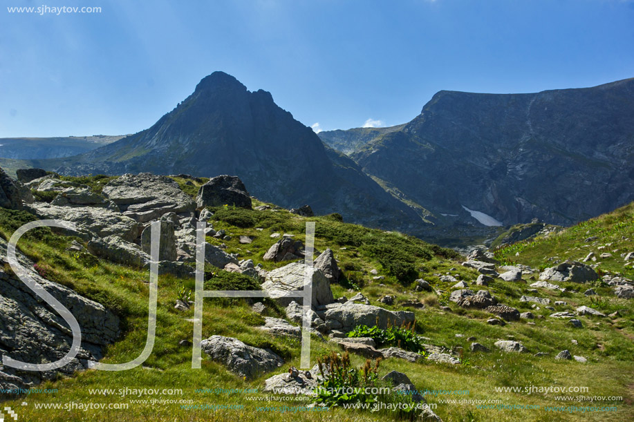 Landscape of Rila Mountan near, The Seven Rila Lakes, Bulgaria