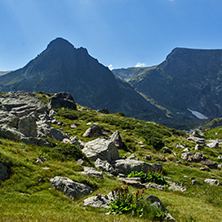 Landscape of Rila Mountan near, The Seven Rila Lakes, Bulgaria