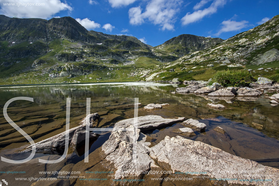 Amazing landscape of The Twin lake, The Seven Rila Lakes, Bulgaria