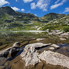 Amazing landscape of The Twin lake, The Seven Rila Lakes, Bulgaria