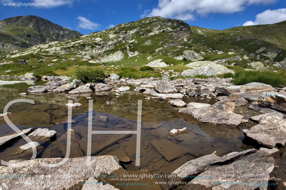 Amazing landscape of The Twin lake, The Seven Rila Lakes, Bulgaria