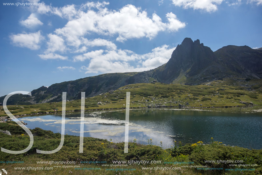 Amazing landscape of The Twin lake, The Seven Rila Lakes, Bulgaria