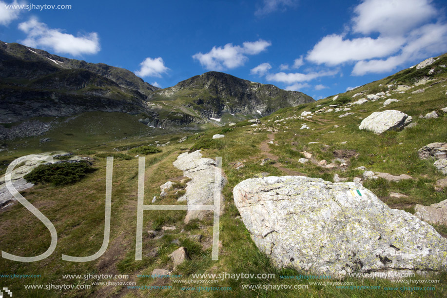 Landscape of Rila Mountan near, The Seven Rila Lakes, Bulgaria