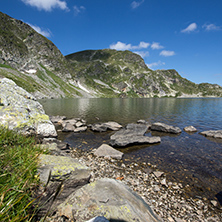 Amazing Landscape of The Kidney lake, The Seven Rila Lakes, Bulgaria