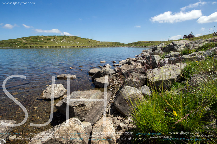 Amazing Landscape of The Kidney lake, The Seven Rila Lakes, Bulgaria