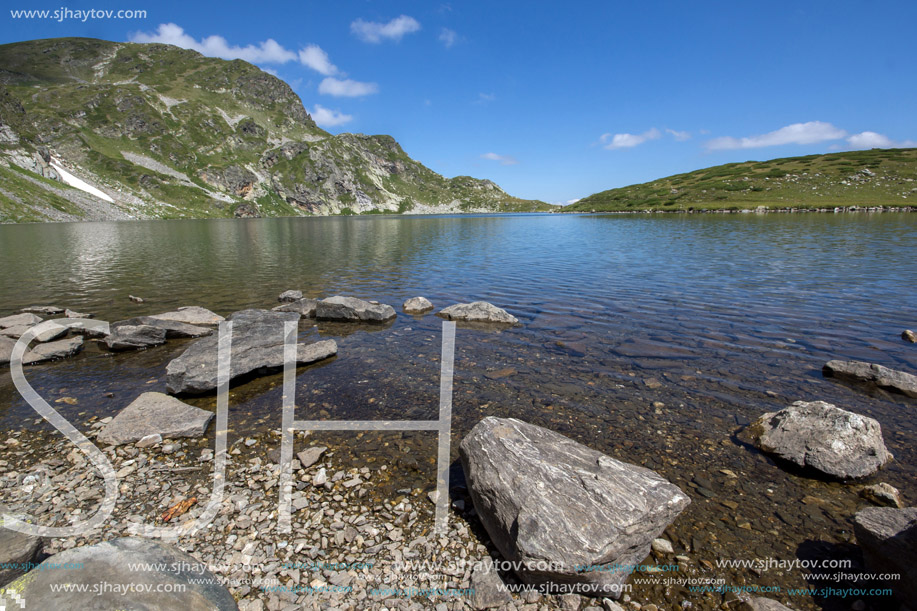 Amazing Landscape of The Kidney lake, The Seven Rila Lakes, Bulgaria