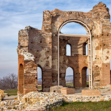 Red Church - large partially preserved late Roman (early Byzantine) Christian basilica near town of Perushtitsa, Plovdiv Region, Bulgaria