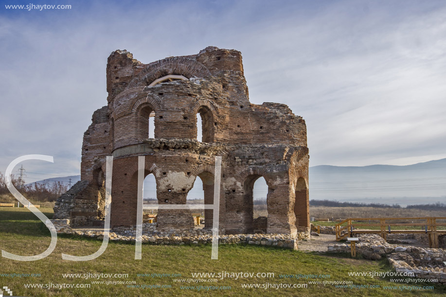 Red Church - large partially preserved late Roman (early Byzantine) Christian basilica near town of Perushtitsa, Plovdiv Region, Bulgaria