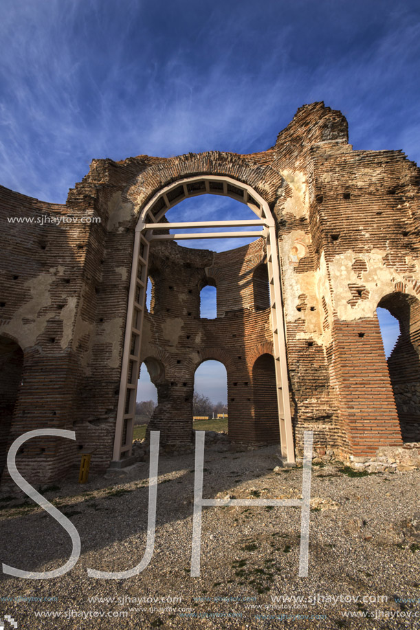 Red Church - large partially preserved late Roman (early Byzantine) Christian basilica near town of Perushtitsa, Plovdiv Region, Bulgaria