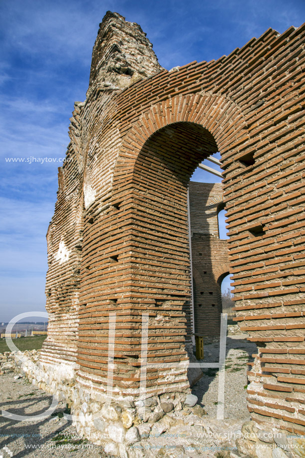 Red Church - large partially preserved late Roman (early Byzantine) Christian basilica near town of Perushtitsa, Plovdiv Region, Bulgaria
