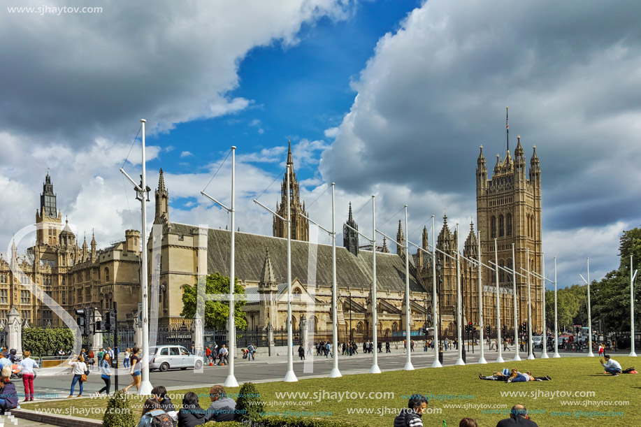 LONDON, ENGLAND - JUNE 16 2016: Collegiate Church of St. Peter at Westminster, London, England, Great Britain
