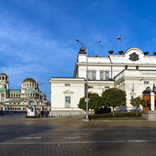 SOFIA, BULGARIA - NOVEMBER 7, 2017: National Assembly in city of Sofia, Bulgaria