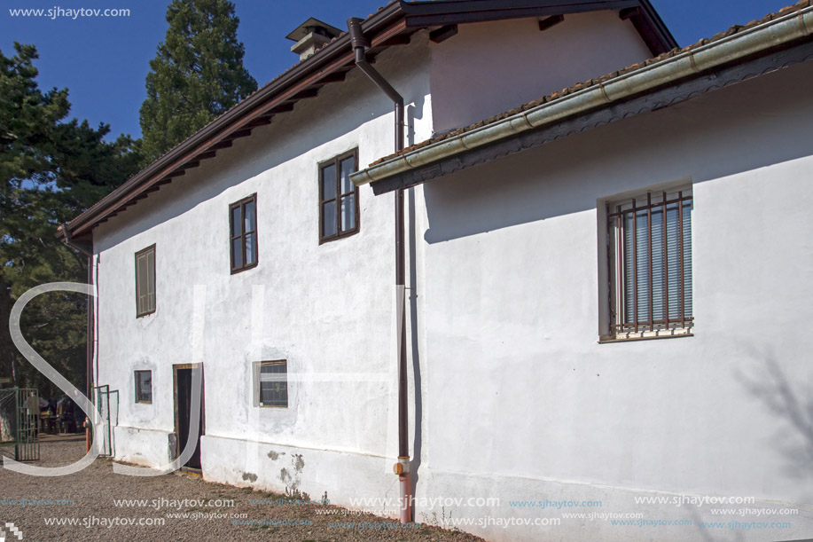 KREMIKOVTSI MONASTERY, BULGARIA - NOVEMBER 3, 2013:  Building in Kremikovtsi Monastery  of Saint George, Sofia City Region,  Bulgaria