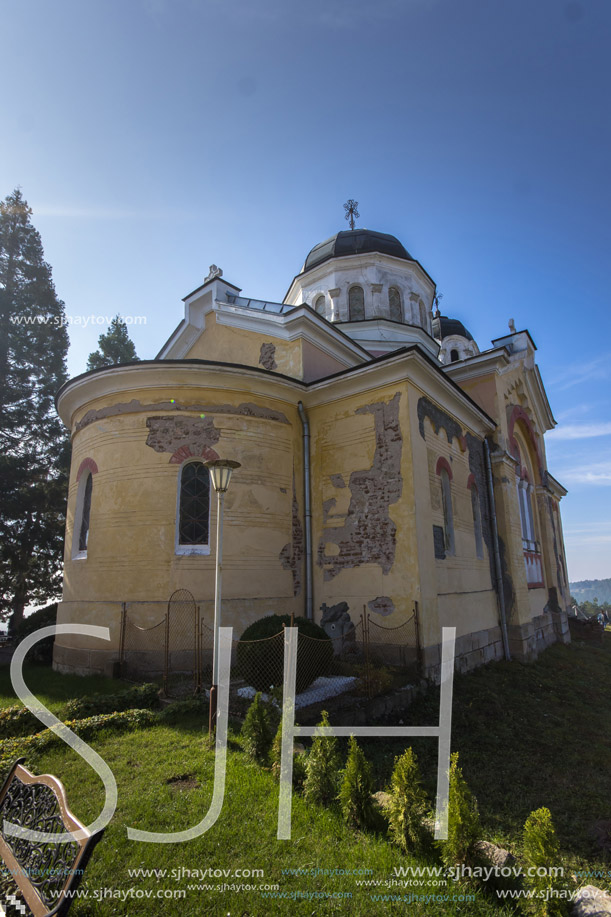 KREMIKOVTSI MONASTERY, BULGARIA - NOVEMBER 3, 2013:  Building in Kremikovtsi Monastery  of Saint George, Sofia City Region,  Bulgaria
