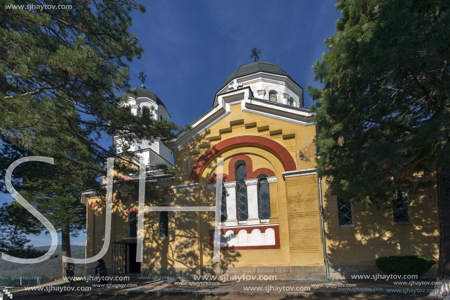 KREMIKOVTSI MONASTERY, BULGARIA - NOVEMBER 3, 2013:  Building in Kremikovtsi Monastery  of Saint George, Sofia City Region,  Bulgaria